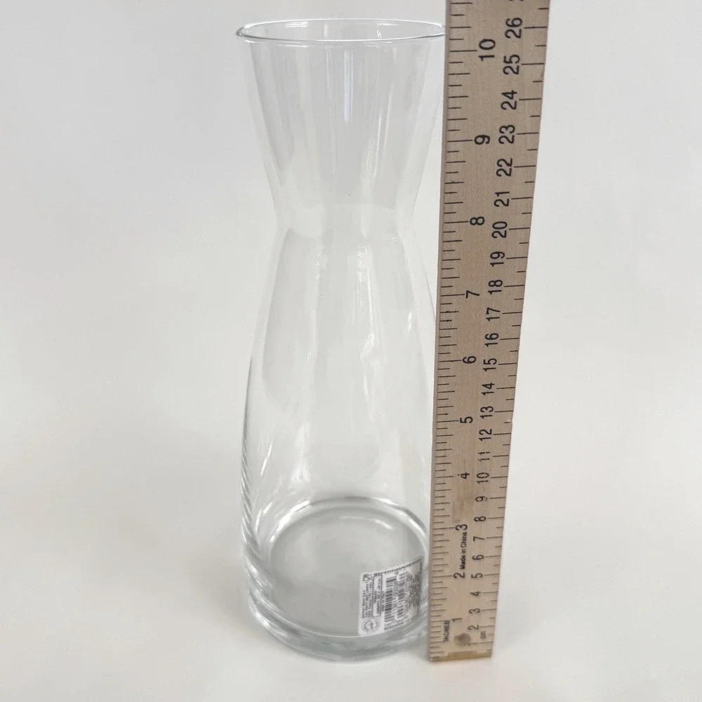 Bormioli Rocco Ypsilon Italian Clear Glass Carafe Decanter 36.5 oz Made in Italy